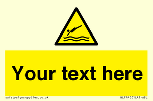 Custom Warning diving area